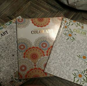 3 color art adult coloring books